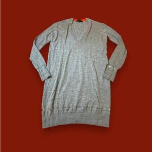 Alexander Wang Wool Blend Gray Sweater Tunic Dress Size M